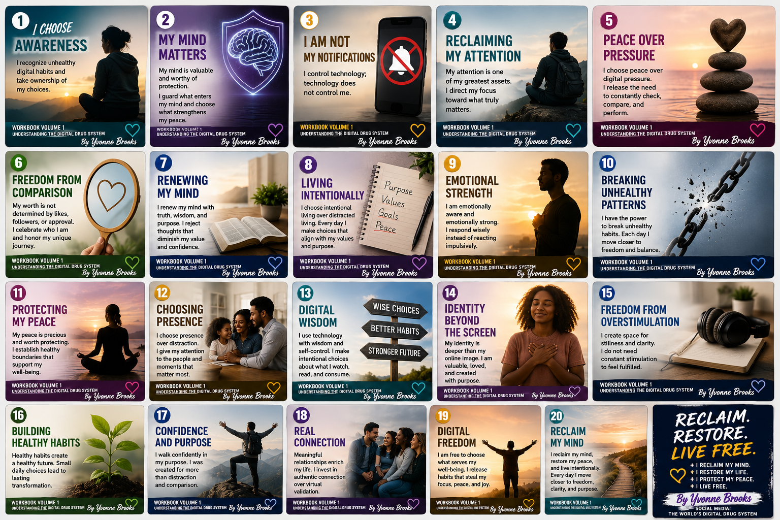Workbook #1 Affirmation Cards